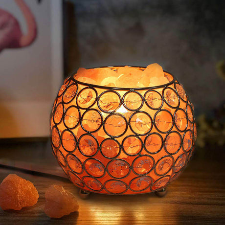 Himalayan Salt Lamp | Natural Air Purifier and Mood Booster | Ideal for living rooms, bedrooms, offices, and wellness space | USB Plug Meditation Home Bedroom Decoration- Furaha Finds Kenya