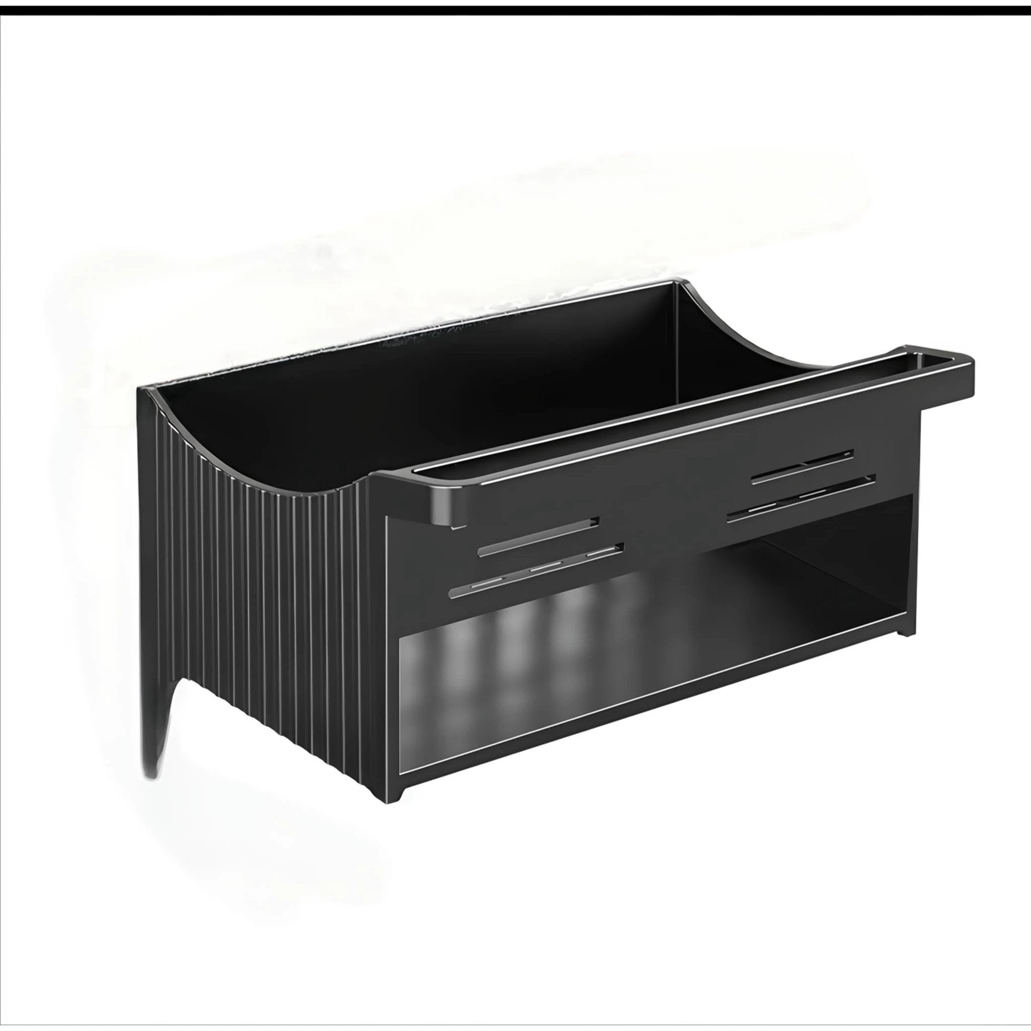 ABS Sink Caddy with Drying Hook Black Sink caddy Sink Caddies