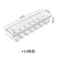 Acrylic Egg Holder with Lid – 14 Eggs Capacity | Stackable Fridge Organizer food storage Food Storage Containers