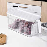 Acrylic Food Storage Container with Removable Draining Tray Stackable & Durable
