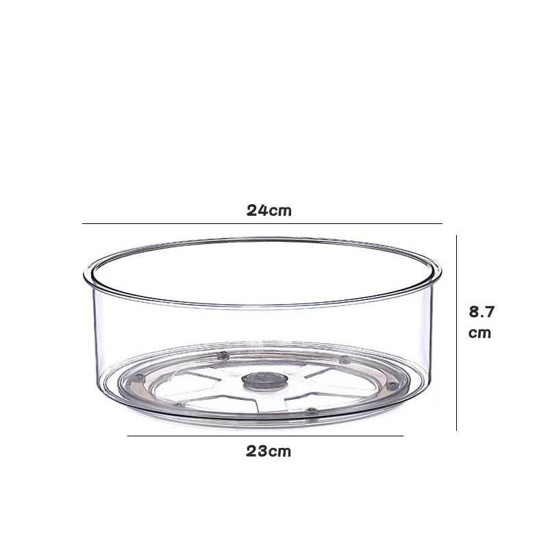 Acrylic Multipurpose Rotating Organizer | Turntable | Lazy Susan – 24cm