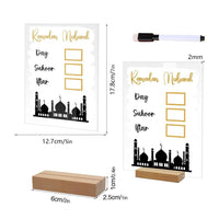 Acrylic Ramadan Calendar / Ramadan Decor Decor Decor