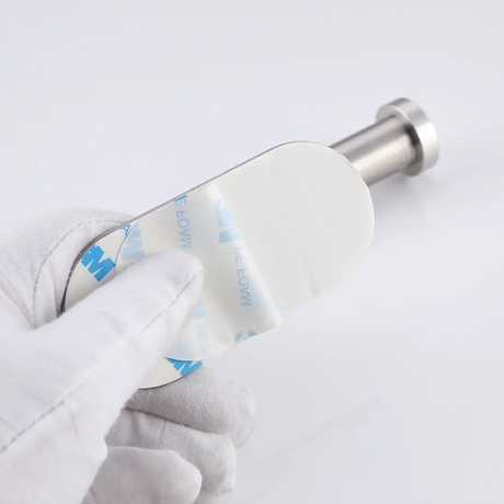 Adhesive Toilet Roll Paper Holder No Drill Stainless Steel Wall Mount Dispenser.