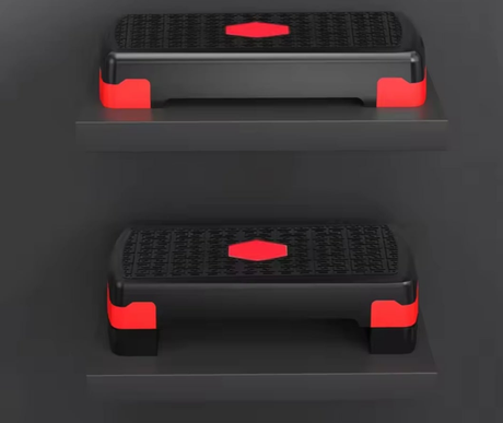 Adjustable Aerobic Fitness Stepper – Non-Slip Portable Exercise Foot Pedal, 200KG Load Capacity