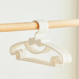 Adjustable Kids Clothes Hangers – 20pcs Set | Off-White & Blue & Pink