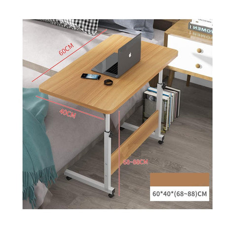 Adjustable Movable Laptop Desk with Wheels.