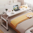 Adjustable Over Bed Laptop Desk Ergonomic Study Table with Wheels, Height & Length Adjustable (140–230cm)