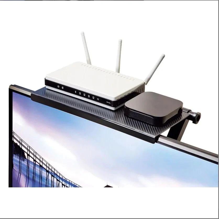 Adjustable Screen/TV Caddy Shelf Top Screen Shelf Mount for Extra Storage Accessories Television Parts & Accessories
