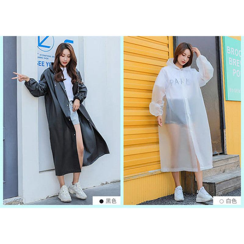 Adult Hooded Rain Coat Unisex Waterproof Outdoor Poncho Raincoat