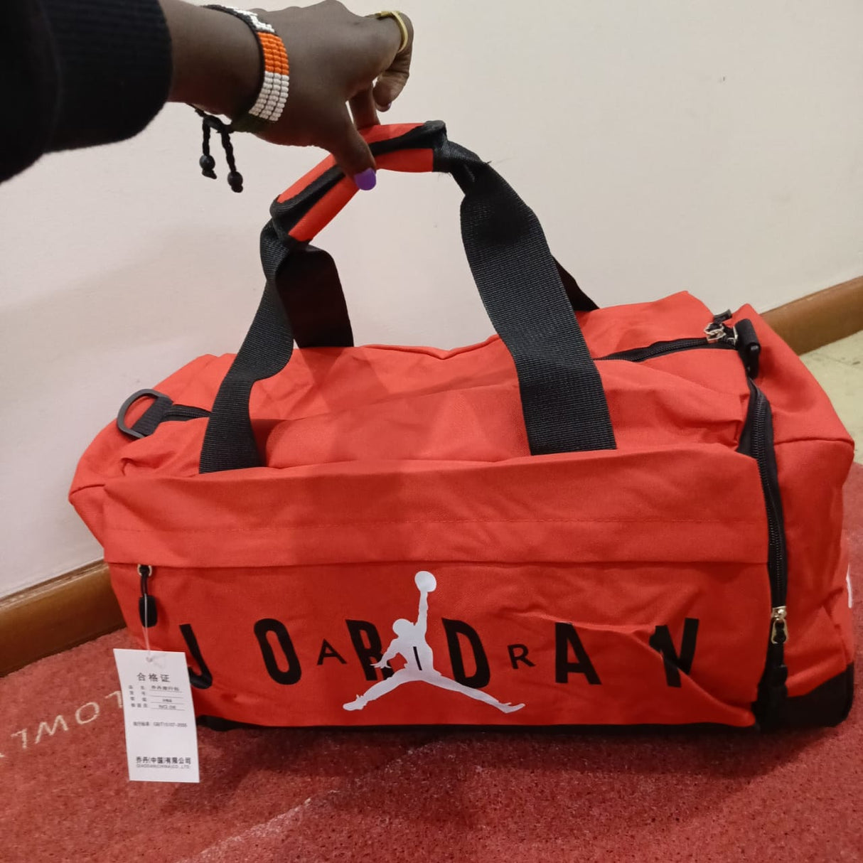 Air Jordan Velocity Duffle Bag Waterproof Oxford Travel and Gym Bag