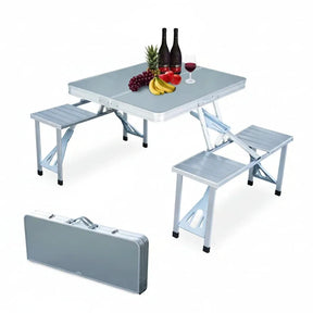 Aluminium Foldable Table and Chairs Set for Outdoor Camping camping essential Outdoor Furniture Sets