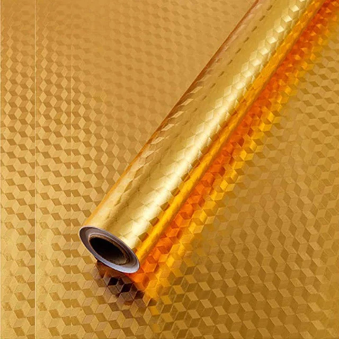 Aluminium Self Adhesive Oil Proof Shelf Liner Wall Stickers