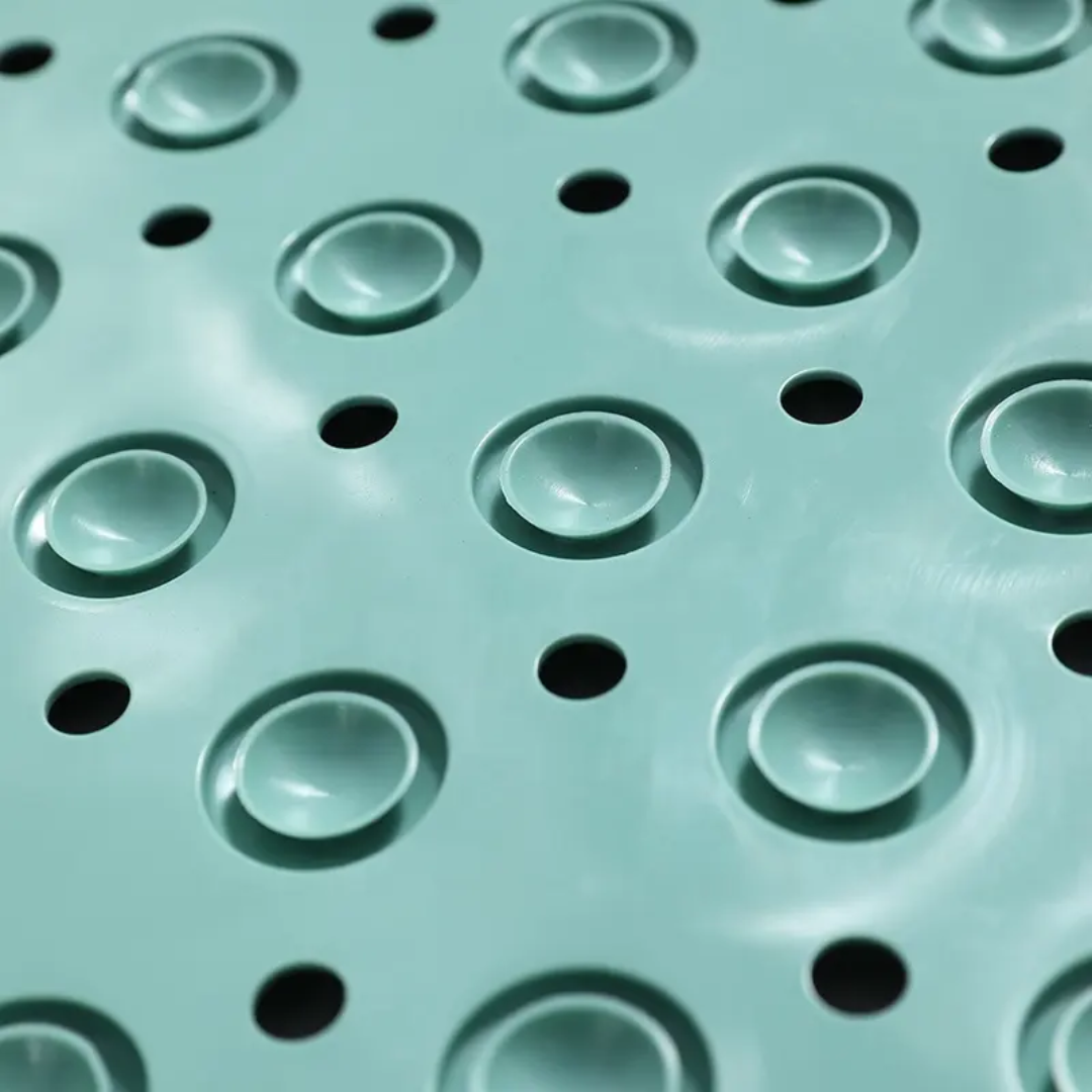 Anti Slip Bathroom Mat 38cm x 70cm with Massage Surface and Suction Cups for Safety and Comfort