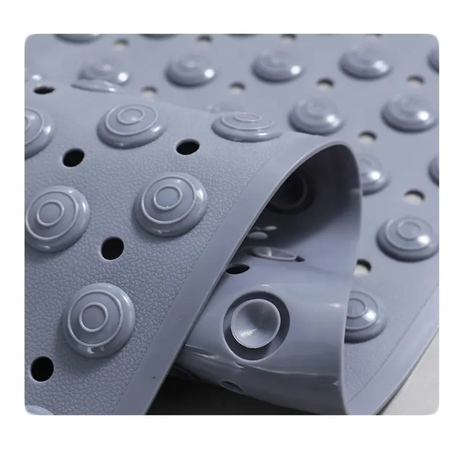 Anti Slip Bathroom Mat 38cm x 70cm with Massage Surface and Suction Cups for Safety and Comfort