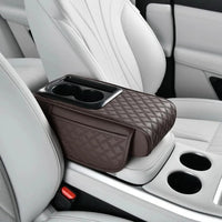 Auto Center Console Armrest Cushion with Cup and Phone Holder – 3 in 1 Multipurpose Design Car accessories Car Organizers