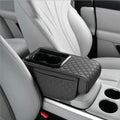 Auto Center Console Armrest Cushion with Cup and Phone Holder – 3 in 1 Multipurpose Design Car accessories Car Organizers
