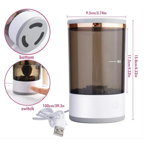 Automatic Electric Makeup Brush Cleaner – 5V, 7000 Speed, Efficient and Easy to Use
