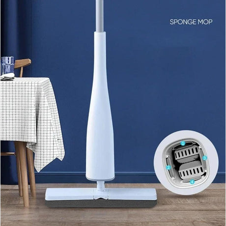Automatic Self Wringing Roller Mop Hands Free Squeezing Mop, Navy Blue | Perfect For Cleaning Hard Floors, Tiles, Wooden Floor