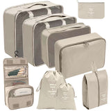 9-Piece Travel Luggage Organizer Set – Packing Cubes & Bags for Suitcase (Multiple Colours)- Furaha Finds Kenya