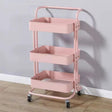 Multi-Functional Metallic Storage Trolley – 3 Tier Carts & Islands