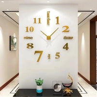 BIG Acrylic 3D Wall Clock 120x120cm DIY Numbers for Home Wall Decoration. Wall clock Wall Clocks