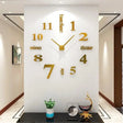 BIG Acrylic 3D Wall Clock 120x120cm DIY Numbers for Home Wall Decoration.