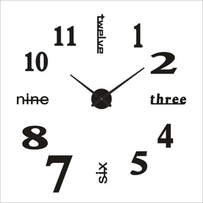 BIG Acrylic 3D Wall Clock 120x120cm DIY Numbers for Home Wall Decoration. Wall clock Wall Clocks