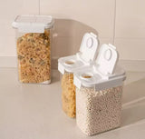 BPA Free Acrylic Cereal Jar 2300ml Food Grade Container with Flip Top Lid.
