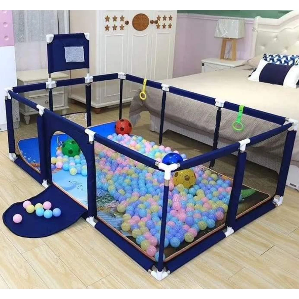 Baby Safety Play Fence with 50 Balls Toys & Learning Activities Play Yards