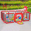 Baby Safety Play Fence with 50 Balls Toys & Learning Activities Play Yards