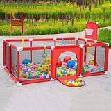Baby Safety Play Fence with 50 Balls Toys & Learning Activities Play Yards