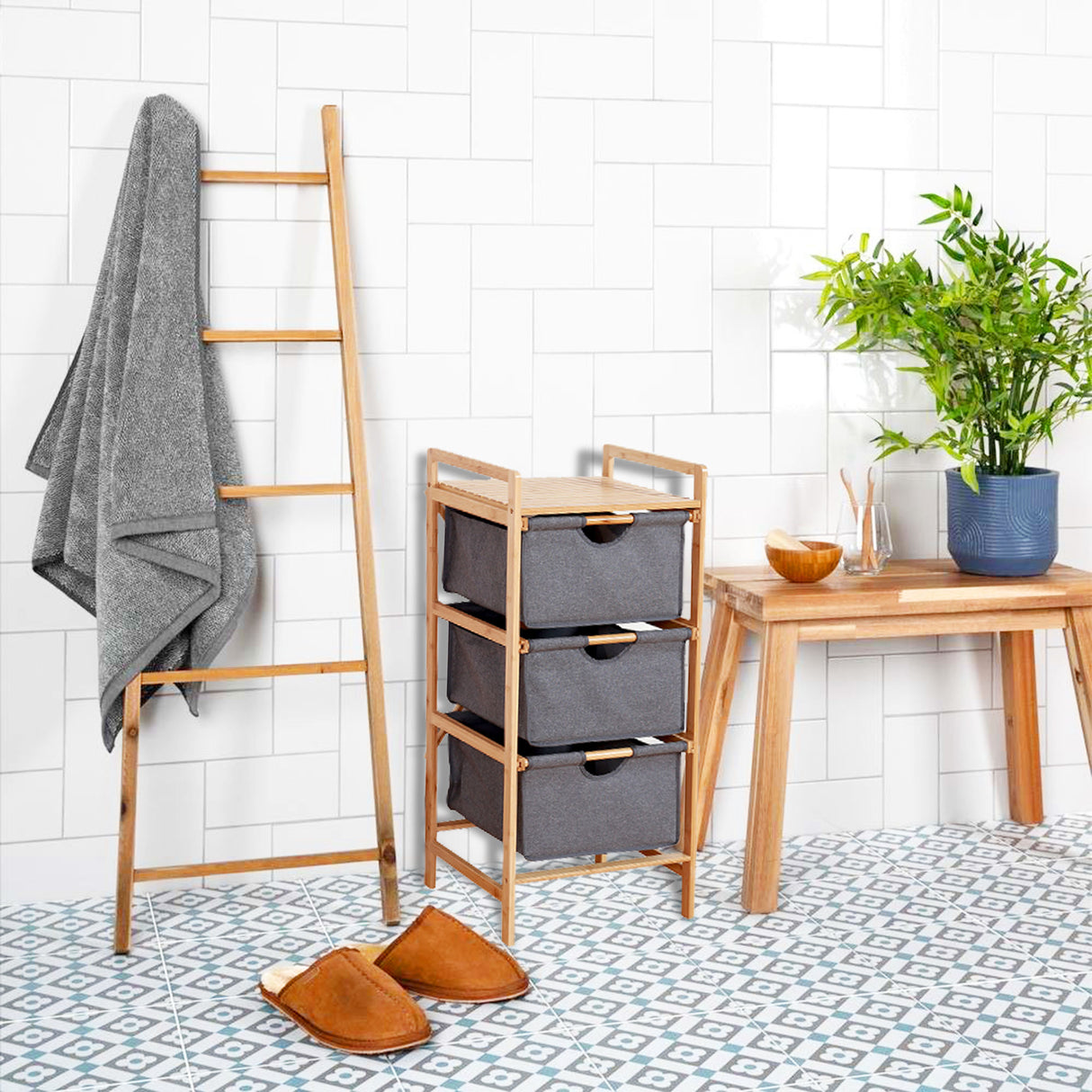 Bamboo Organizer Rack