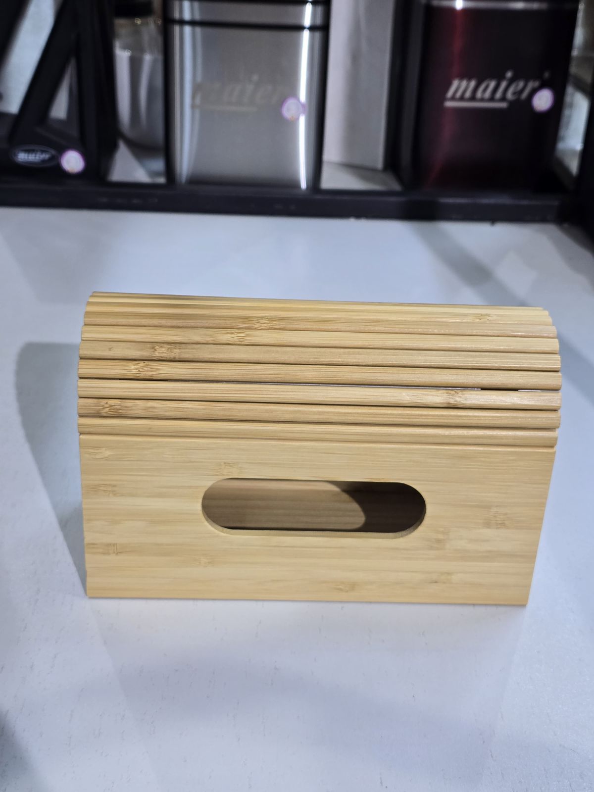 Bamboo Serviette Holder Unique and Minimalistic Design
