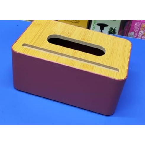 Bamboo Serviette Holders | Eco-Friendly Napkin Organizer | Available in Maroon, Blue, and White