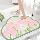 Bathroom Diatom Anti-slip Mat 60x40cm Quick Drying Water Absorption