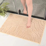 Bathroom Mat with Rubber Bottom 80x50cm Door Mats Bath Mats & Rugs