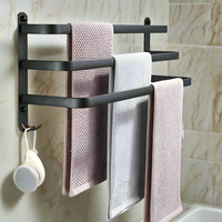 Bathroom Stylist Towel Racks 24 Inch Wall Mounted Stainless Steel, Towel Holder with Modern Design Bathroom Storage Towel Racks