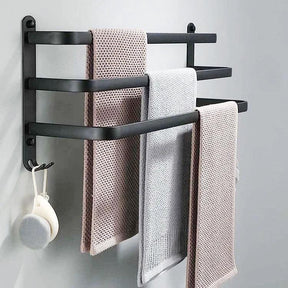 Bathroom Stylist Towel Racks 24 Inch Wall Mounted Stainless Steel, Towel Holder with Modern Design Bathroom Storage Towel Racks