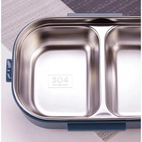 Bento Lunch Box with 2 Compartments and Soup Container–1000ml