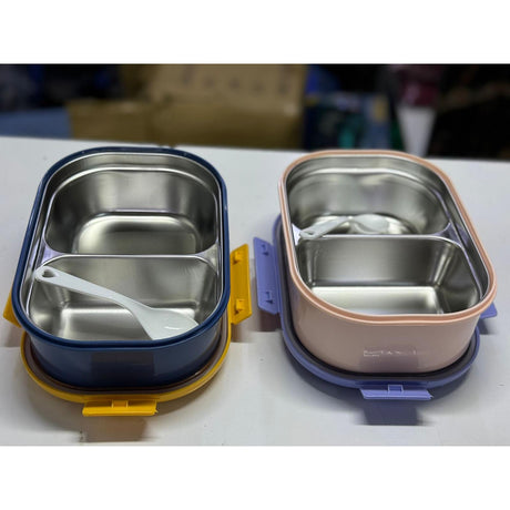 Bento Lunch Box with 2 Compartments and Soup Container–1000ml