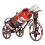 Bicycle Wine Bottle Holder Steel Wine Rack in Bronze Finish Kitchen Storage Racks Wine Bottle Holders