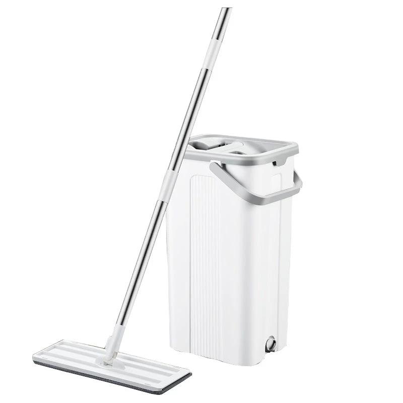 Big Bucket Flat Vertex Self-Squeeze Mop with Bucket – Wet and Dry Cleaning Mops Mops