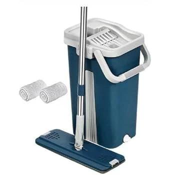 Big Bucket Flat Vertex Self-Squeeze Mop with Bucket – Wet and Dry Cleaning Mops Mops