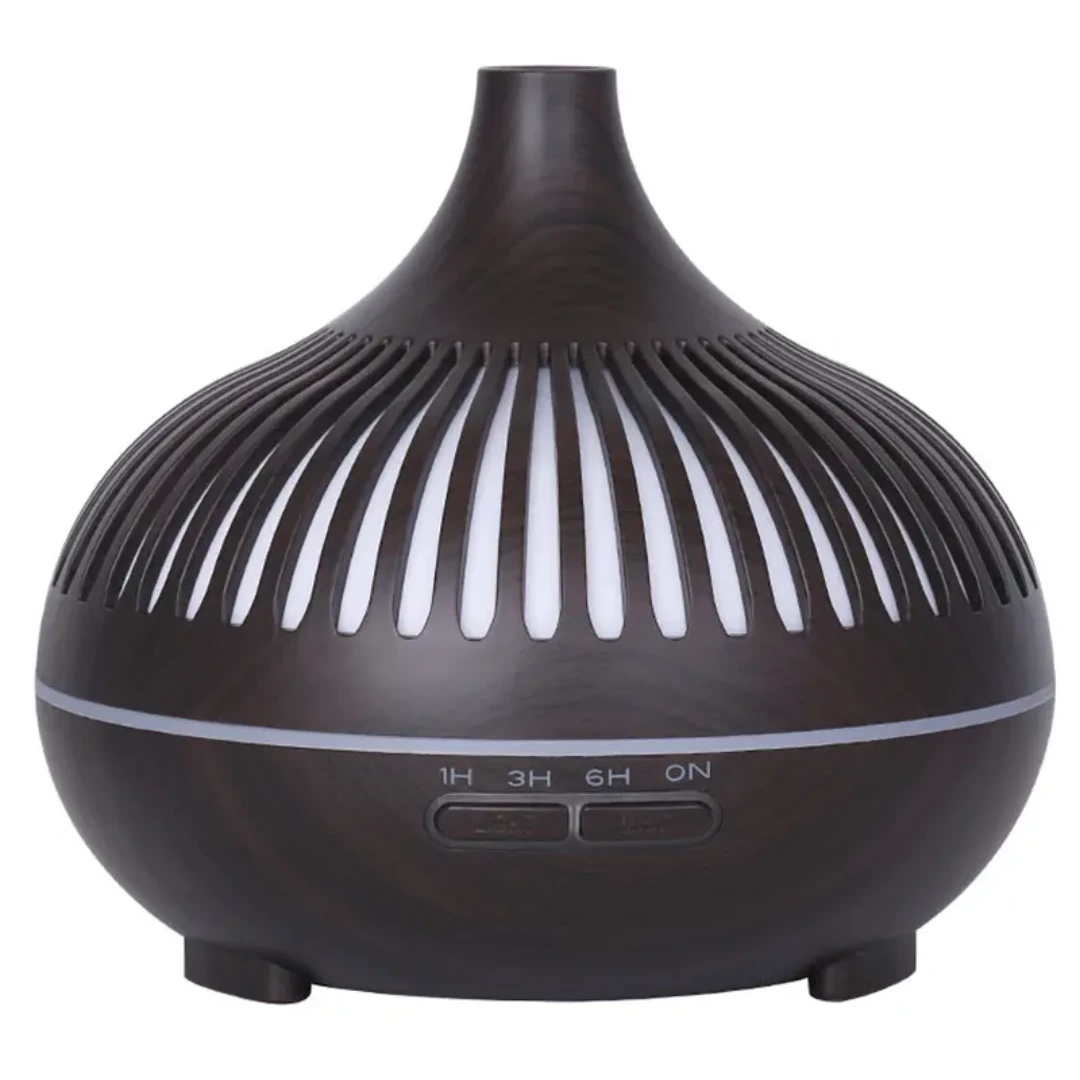 Big Pot 450ml Aroma Diffuser Humidifier Ultrasonic Mist Maker in Wooden Colours. Humidifiers