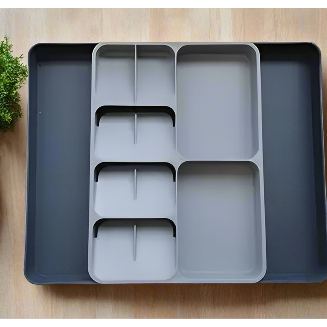 Big Size Plastic Expandable Drawer Cutlery Organizer Adjustable for Versatile Storage Easy to Clean