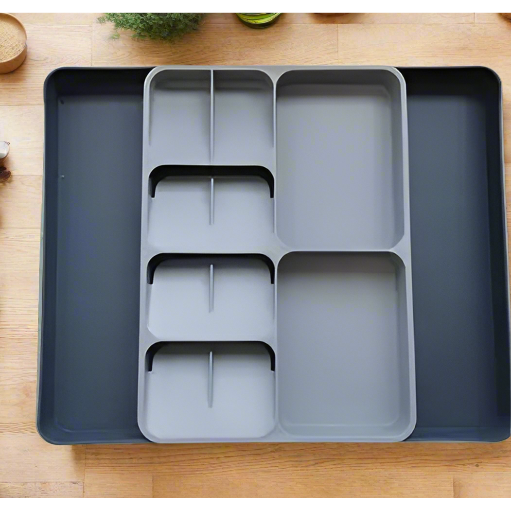 Big Size Plastic Expandable Drawer Cutlery Organizer Adjustable for Versatile Storage Easy to Clean