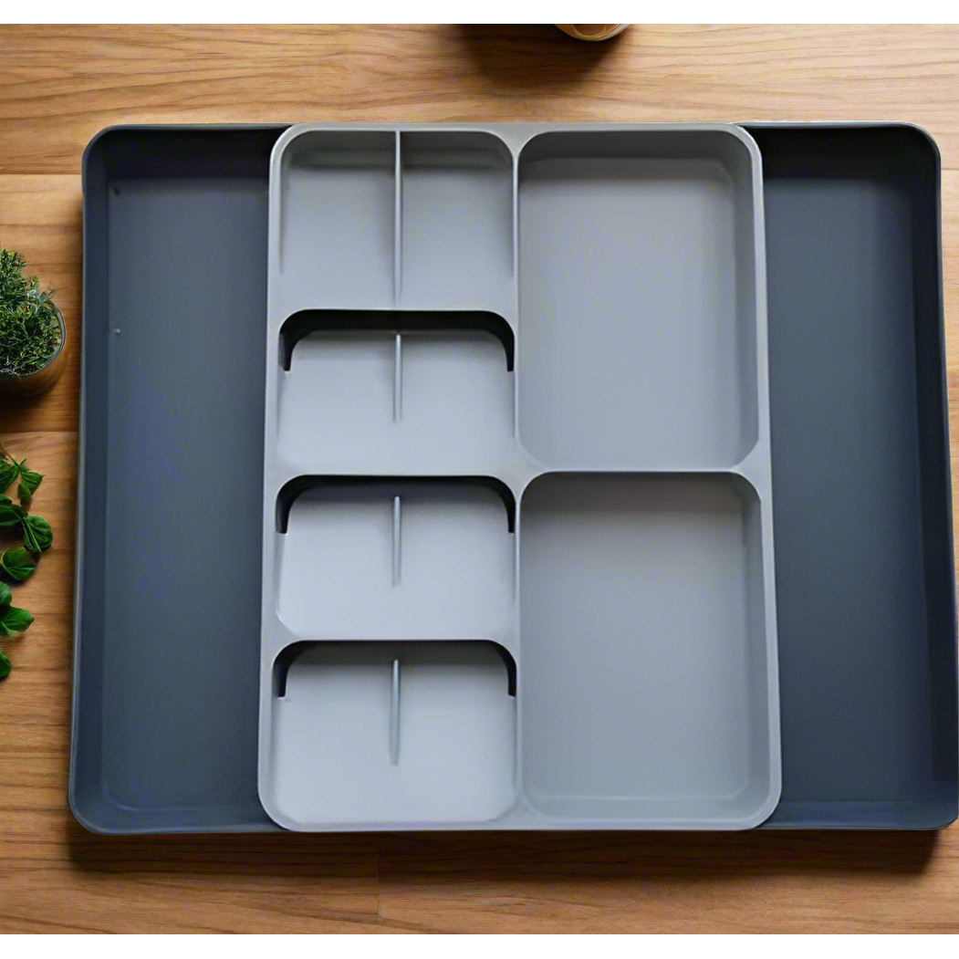 Big Size Plastic Expandable Drawer Cutlery Organizer Adjustable for Versatile Storage Easy to Clean