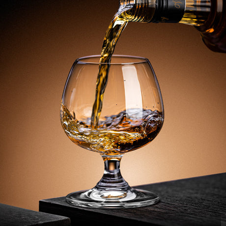 Bistro Cognac/Brandy Glasses 385cc Set of 6 Elegant Glassware for Fine Spirits