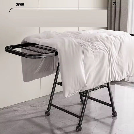 Black Movable Outdoor Drying Rack with Wheels | 1.5M