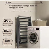 Black Movable Outdoor Drying Rack with Wheels | 1.5M